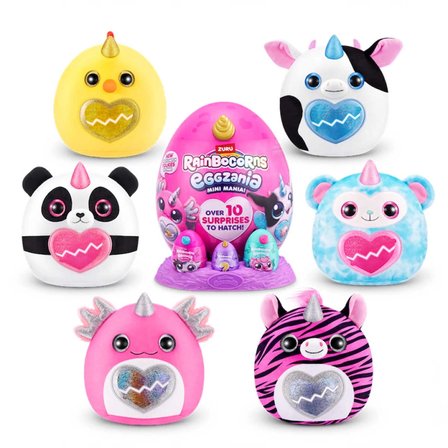 Zuru Rainbocorns Eggzania Mini Mania Peluş Oyuncak 10 Sürpriz İçerikli Oyun Seti