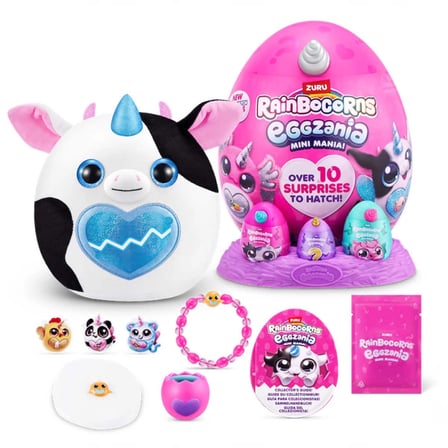 Zuru Rainbocorns Eggzania Mini Mania Peluş Oyuncak 10 Sürpriz İçerikli Oyun Seti