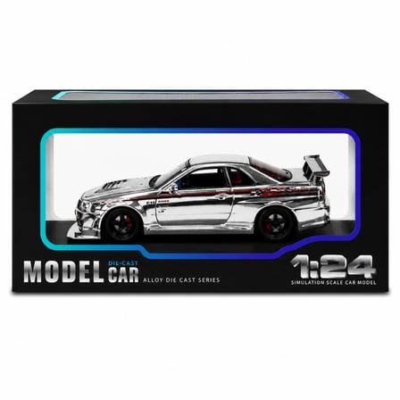 NW NessiWorld R34 GTR Model Araba 1:24 Renksiz/Şeffaf