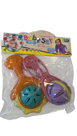 NW NessiWorld HL-1006 İkili Çıngırak Seti Bebek Oyuncakları Çok Renkli
