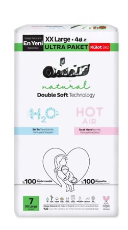Natural Double Soft Külot Bez Ultra Paket 7 Beden 48 Adet
