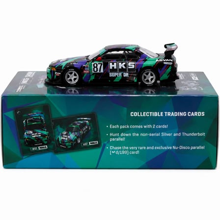 NW NessiWorld Nissan Skyline R32 Model Araba 1/64 HKS Widebody