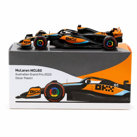 NW NessiWorld McLaren MCL60 Model Araba 1/64 Australian Grand Prix 2023 Oscar Piastri