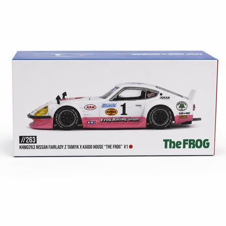 NW NessiWorld Nissan Fairlady Z Model Araba Tamya x Kaido House "The FROG" 1/64