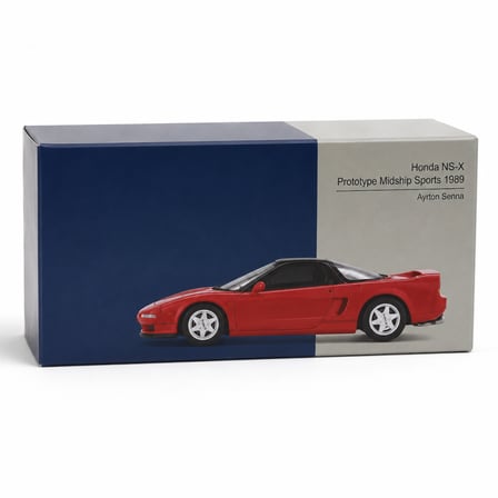 NW NessiWorld Honda NS-X 1989 Model Araba 1/64 Kırmızı Ayrton Senna Figürlü