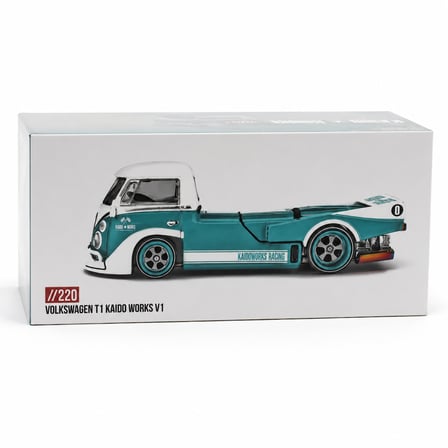 NW NessiWorld Volkswagen T1 Kaido Works V1 Model Araba 1/64 Mavi Beyaz