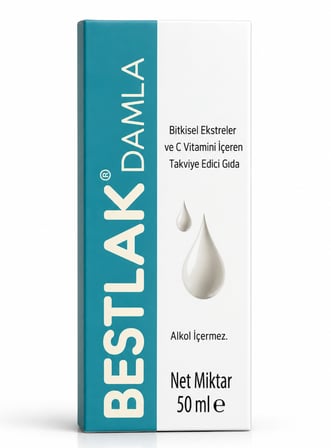 Bestlak Damla Takviye Edici Gıda C Vitamini Bitkisel Ekstreler 50 ml