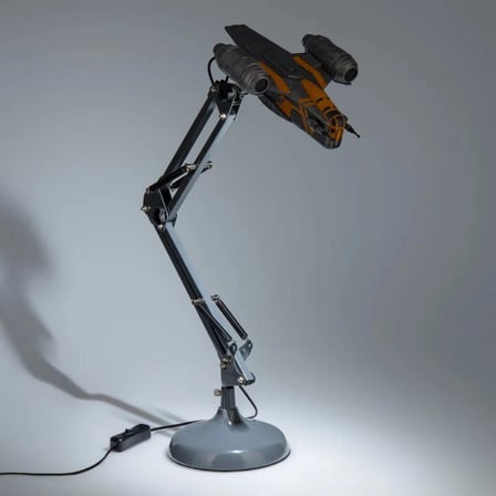 NW NessiWorld Masa Lambası Sarı Metal LED Gri Ayarlanabilir