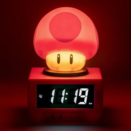 NW NessiWorld Super Mushroom Gece Lambası Kırmızı Plastik