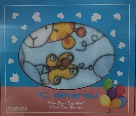 Dinarsu  Vizon Bebek Battaniyesi 100 X 120 Cm