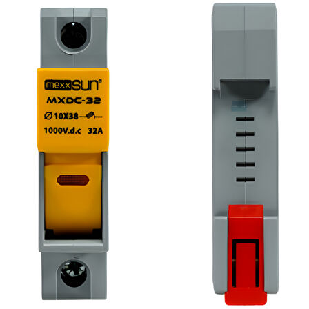 Mexxsun 32 Ah 1000 V DC Sigorta + Sigorta Yuvası 