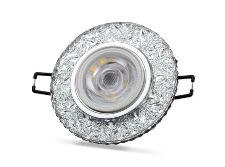 NOAS YL65 1677 Hektor Led Çerçeveli 4000K Kristal Cam Spot Kasa - Priz ve Anahtar İçin Uyumlu Çerçev