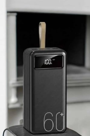 Powerbank 60.000 MAH 4 Portlu Uzun Şarj Süreli Dijital Göstergeli