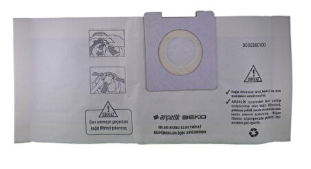 Magic Bags | Beko BKS9730-9740-9750- Arçelik S6910-6920-6930-TT930- Süpürge Toz Torbası (10 Adet)