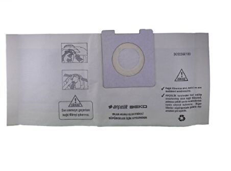 Magic Bags | Beko BKS9730-9740-9750- Arçelik S6910-6920-6930-TT930- Süpürge Toz Torbası (10 Adet)