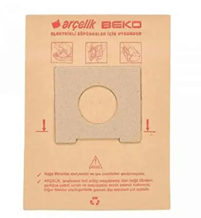 Magic Bags/ Mite Buster ve Arçelik Uyumlu S950-S959-S6960-S6970-BKS9509-9507-9595 Uyumlu Toztorbası