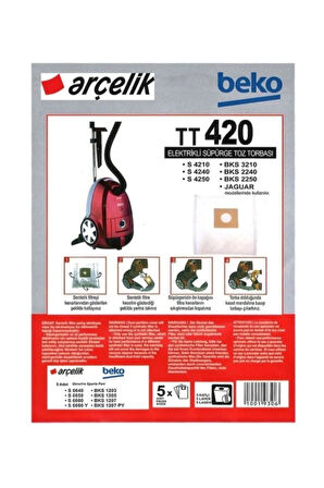 Beko Bks 2240 Süpürge Toz Torbası (20 Adet)