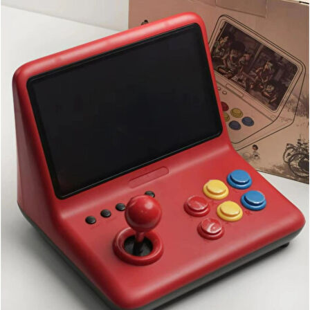 Ozmik  Retro 9 inç joystick arcade A7 mimarlık dört çekirdekli CPU simülatörü video oyunu konsolu 