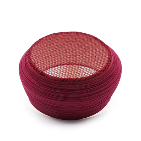 Fileli Sarık – Bordo Kumaş – Bordo Takke – Yuvarlak Sarım – Fileli – 7 Metre