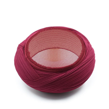 Fileli Sarık – Bordo Kumaş – Bordo Takke – Çapraz Sarım – Fileli – 7 Metre