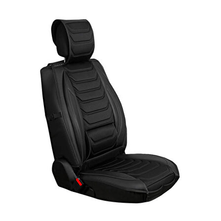 Seat Arona Uyumlu Lüx Deri Oto Koltuk Kılıfı Ön/Arka Set Antalya Serisi Siyah
