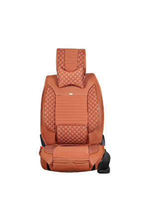
Seat İbiza YENİ Uyumlu Lüx Deri Oto Koltuk Kılıfı Ön Arka Set Tarçın Elit Series