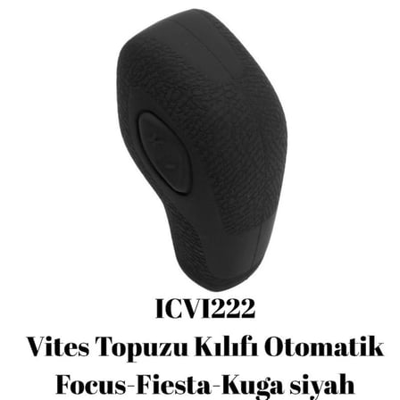 Ford Kuga Uyumlu Otomatik Silikon Vites Topuzu Kılıfı Siyah Fs