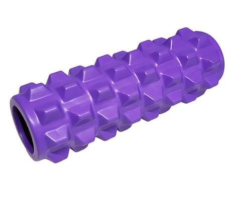 Delux Serisi Rengarenk Ev Esneme Yr-Purple Yoga Foam Roller Mor Renk 12,3X33 cm