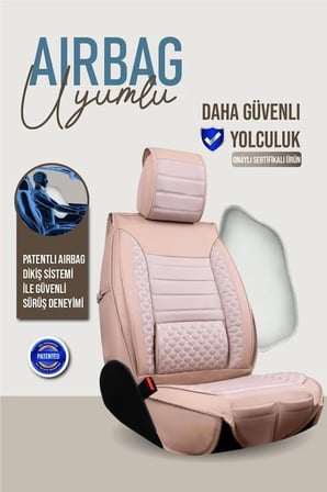 Volkswagen EOS Oto Koltuk Kılıfı Ön Arka Set Bej Plus Serisi