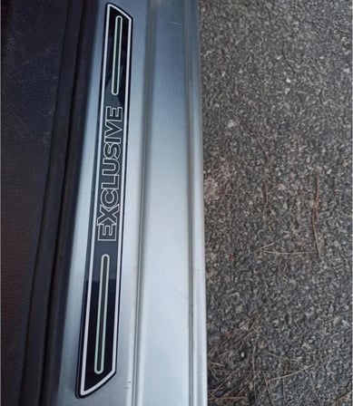 Citroen AX Pleksi Kapı Eşiği 4'lü Set Ön Arka Pianoblack Exclusıve Yazılı