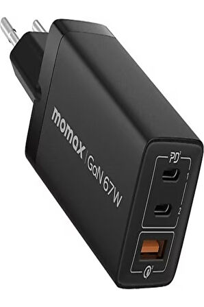 Oneplug 67w 3-port Gan Technology Fast Charger Si?yah