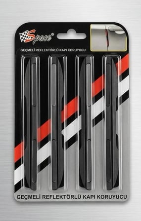Volkswagen Caravelle Geçmeli Reflektörlü Kapı Bademi Siyah 4lü