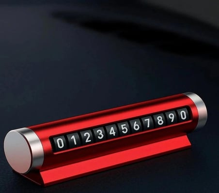 Mercedes-Benz CL Alüminyum Çevirmeli Araç İçi Park Telefon Numaratörü Parkmatik Kırmızı FS
