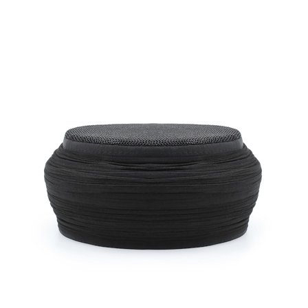 Çocuk Fileli Sarık - Siyah Kumaş - Siyah Takke - Yuvarlak Sarım - Fileli - 5 Metre
