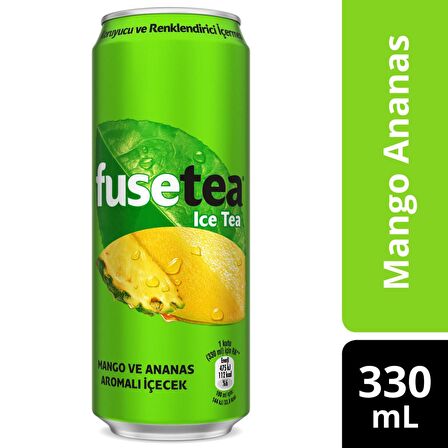 Fuse Tea Mango Ve Ananas Aromalı Soğuk Çay 330 Ml X 12 Adet