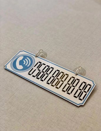 Chrysler Concorde Dekor Plakalı Numaratör Mavi 20,5 X 7,5 FS