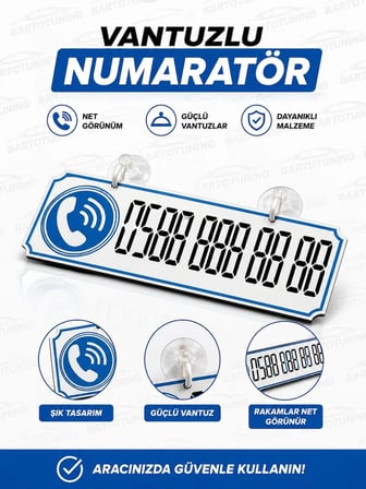 Lancia Delta Dekor Plakalı Numaratör Mavi 20,5 X 7,5 FS