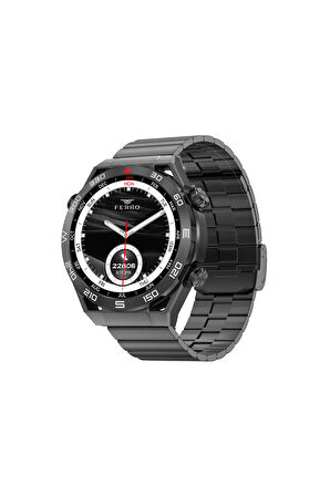 Siyah Çelik Kordon Akıllı Kol Saati FSW1115A-G2