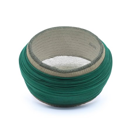 Fileli Sarık – Yeşil Kumaş – Siyah Takke – Yuvarlak Sarım – Fileli – 5 Metre