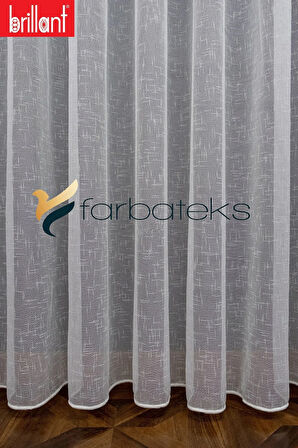 Keten Form Tül Tarz Tasarım Tül 3Kat Sık Pileli Tül Perde