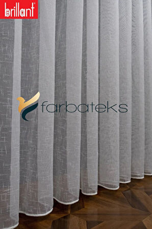 Keten Form Tül Tarz Tasarım Tül 3Kat Sık Pileli Tül Perde