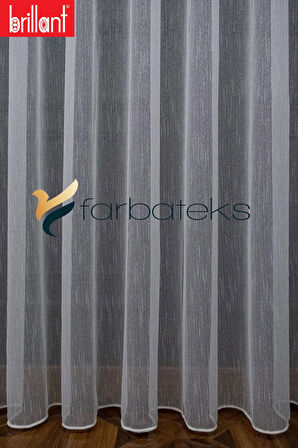 Karlı Keten Donati Tarz Tasarım Tül 2Kat Pileli Tül Perde