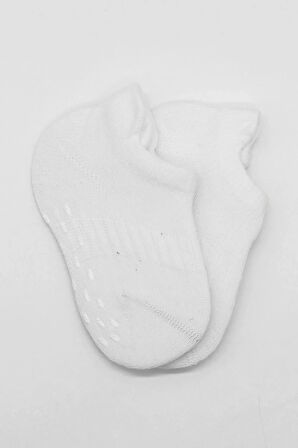 2'li Sneakers Kaymaz Basic Penye Çorap Bs20103 Beyaz Beyaz