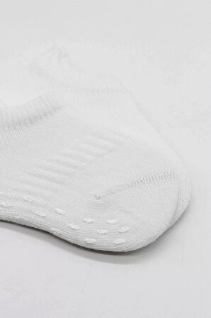 2'li Sneakers Kaymaz Basic Penye Çorap Bs20103 Beyaz Beyaz