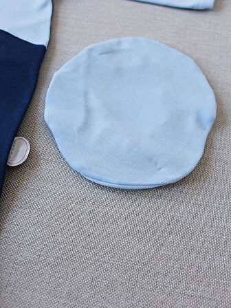 3-6 9-12 12-18 Ay Özel Kuvvetler Nakışlı Bere Şapkalı Kız Erkek Bebek Tulumu Lacivert