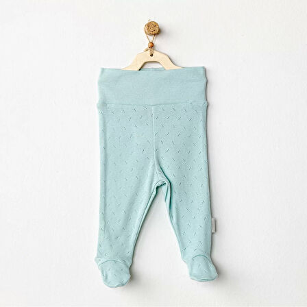 Jacquard Patikli Bebek Pantolon Green