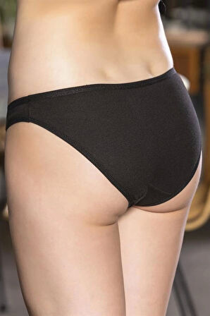 Pamuklu Slip Külot Siyah (brf2964)