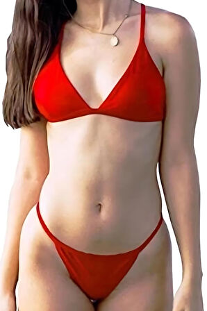 Alt Üst Takım String Külot Sütyen Külot Takım Kırmızımodellerimiz 83037k