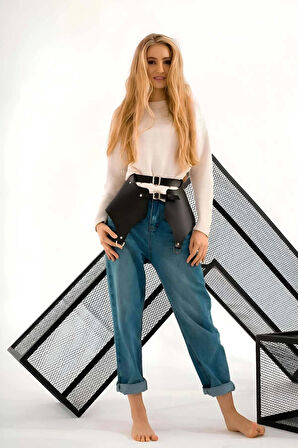 Günlük Kullanıma Seksi Deri Etek Harness - Brf1119