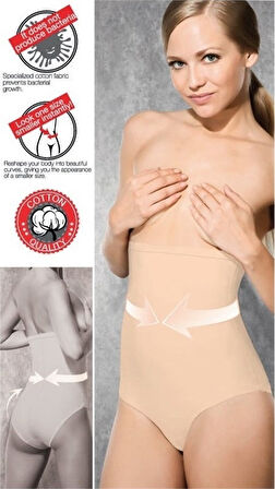 Azze Doreanse  Slip Pamuklu Yüksek Bel Korse 5905
